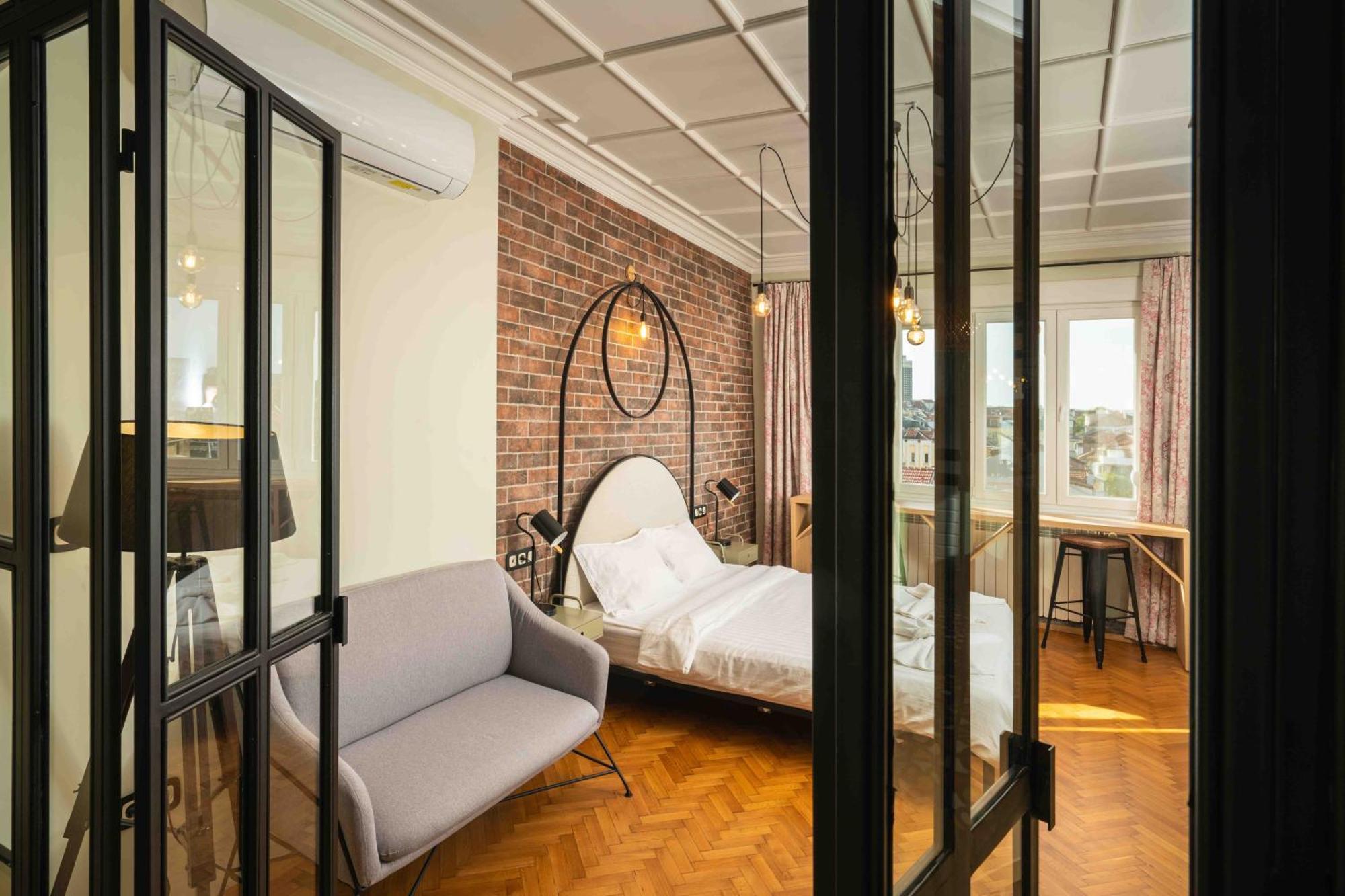 Heart Of The City Center Lux Apartment With View Sofia Exterior photo